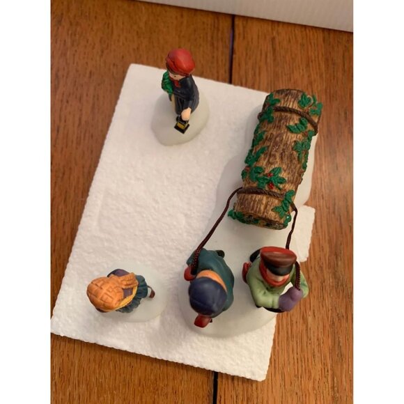 Department 56 Bringing Home the Yule Log - Picture 4 of 10